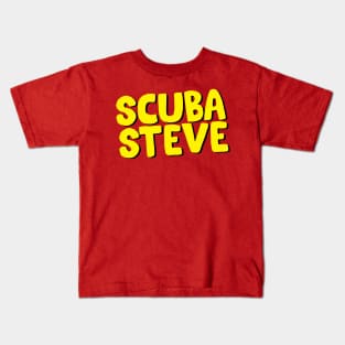 Scuba Steve //\\ Typography Design Kids T-Shirt